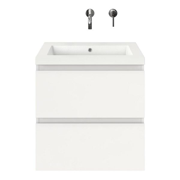Gisella badmeubel 60 cm wit hoogglans