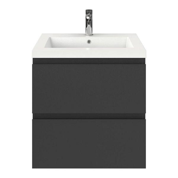 Gisella badmeubel 60 cm antraciet mat