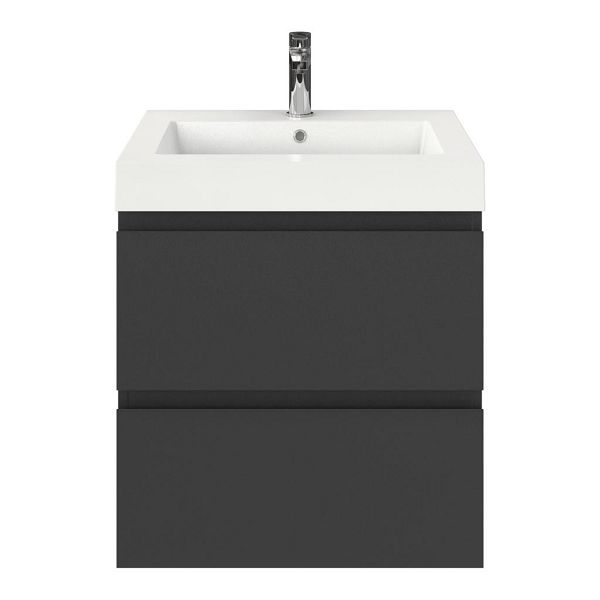 Gisella badmeubel 60 cm antraciet mat