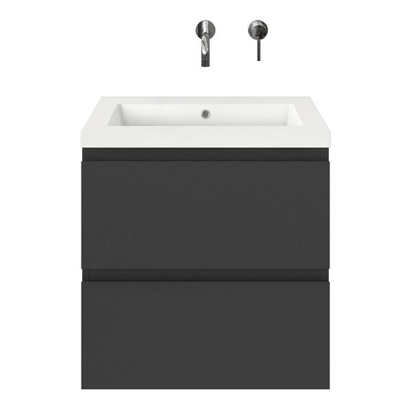 Gisella badmeubel 60 cm antraciet mat