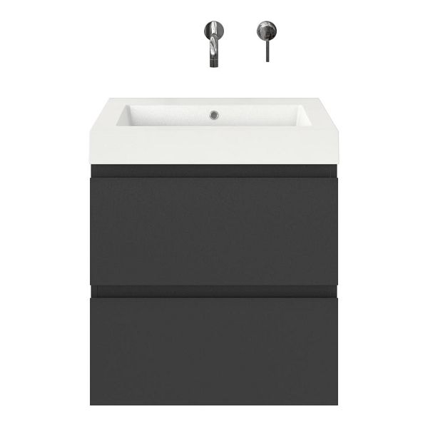 Gisella badmeubel 60 cm antraciet mat
