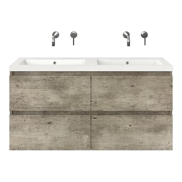 Elena badmeubel 120 cm steigerhout licht grijs