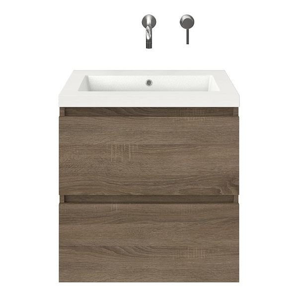 Elena badmeubel 60 cm eiken donker