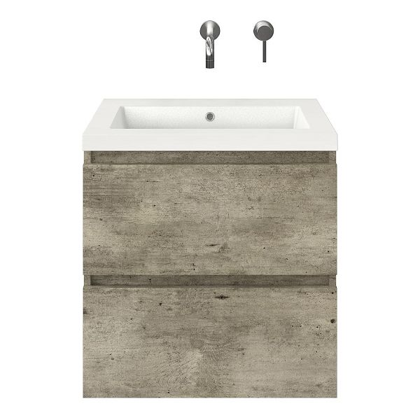Elena badmeubel 60 cm steigerhout licht grijs