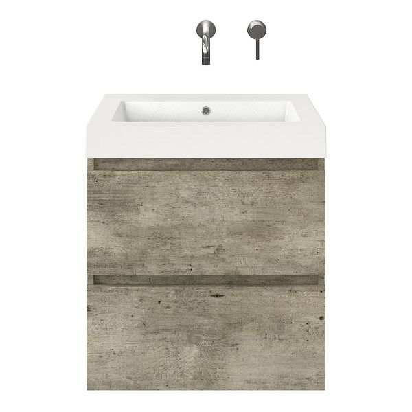 Elena badmeubel 60 cm steigerhout licht grijs