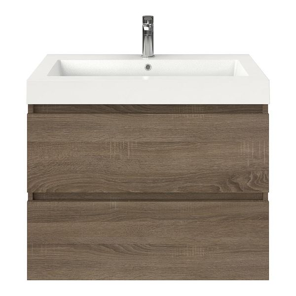 Elena badmeubel 80 cm eiken donker