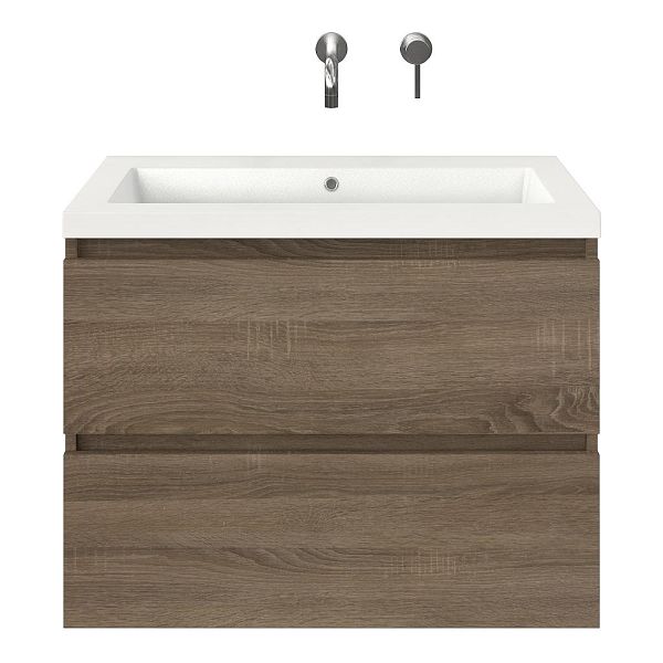 Elena badmeubel 80 cm eiken donker