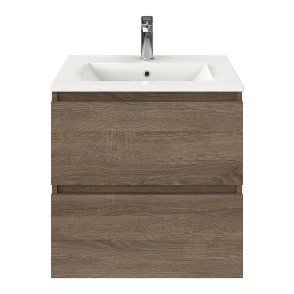 Elena badmeubel 60 cm eiken donker