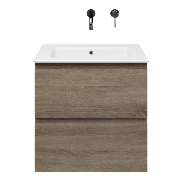 Elena badmeubel 60 cm eiken donker