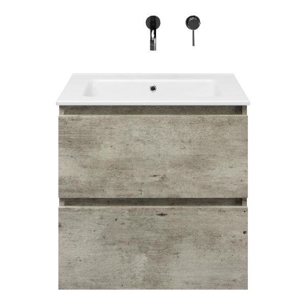 Elena badmeubel 60 cm steigerhout licht grijs