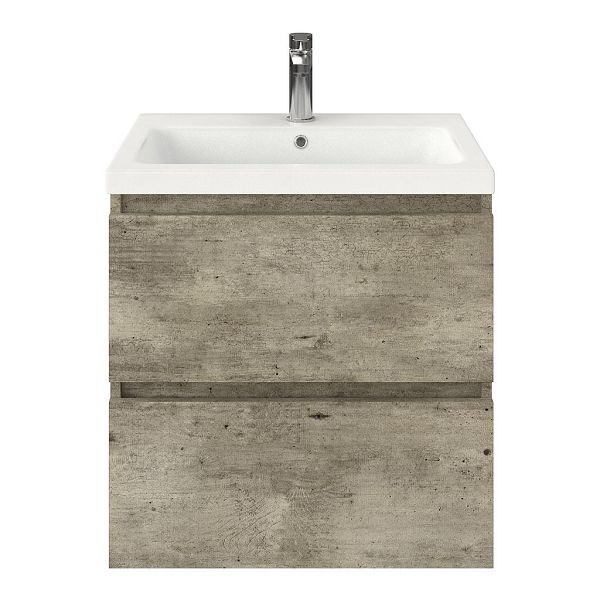 Elena badmeubel 60 cm steigerhout licht grijs
