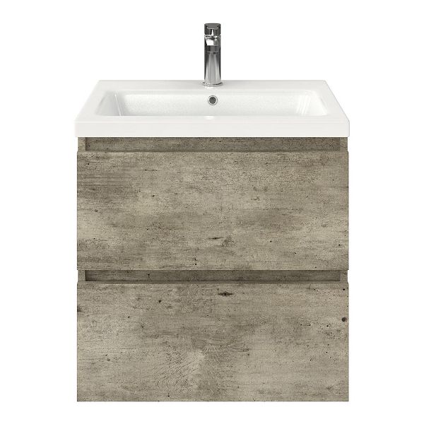 Elena badmeubel 60 cm steigerhout licht grijs