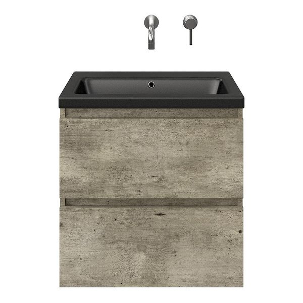 Elena badmeubel 60 cm steigerhout licht grijs