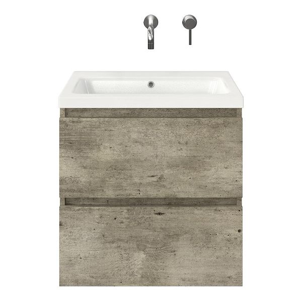 Elena badmeubel 60 cm steigerhout licht grijs