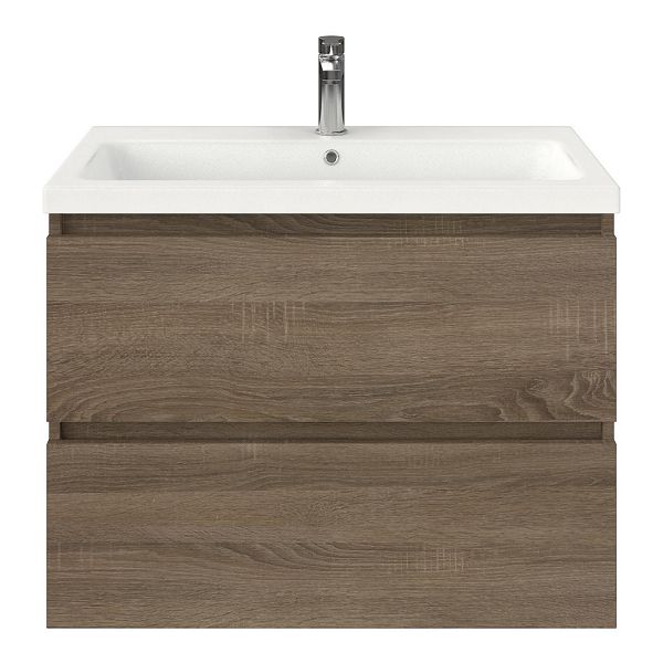 Elena badmeubel 80 cm eiken donker