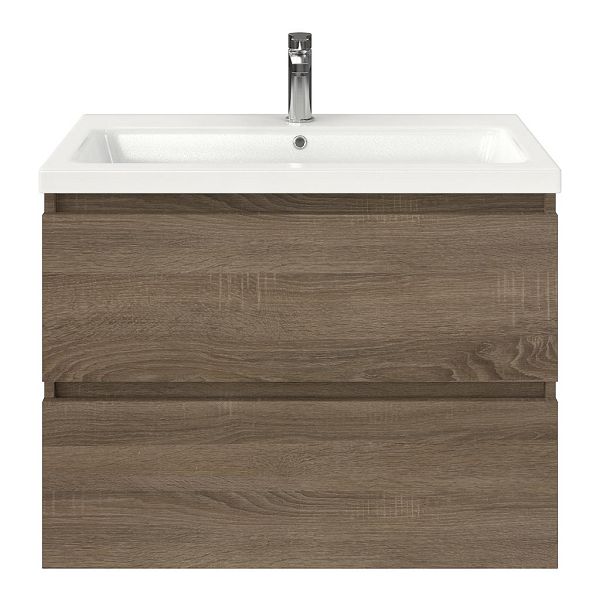 Elena badmeubel 80 cm eiken donker