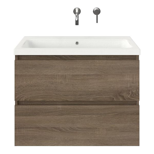 Elena badmeubel 80 cm eiken donker