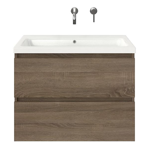 Elena badmeubel 80 cm eiken donker