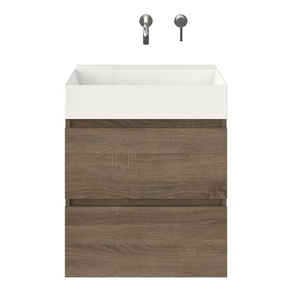 Elena badmeubel 60 cm eiken donker