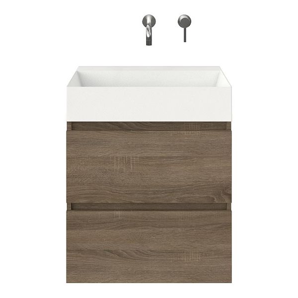 Elena badmeubel 60 cm eiken donker