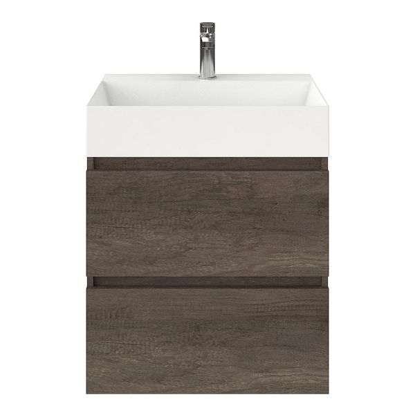 Elena badmeubel 60 cm olm donker grijs