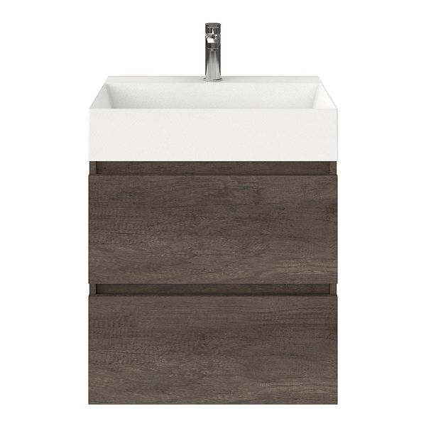 Elena badmeubel 60 cm olm donker grijs