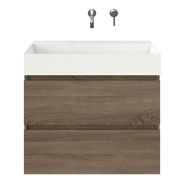 Elena badmeubel 80 cm eiken donker
