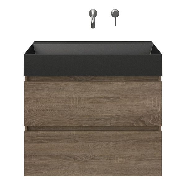 Elena badmeubel 80 cm eiken donker