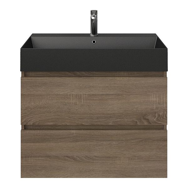 Elena badmeubel 80 cm eiken donker
