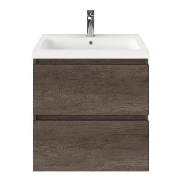 Elena badmeubel 60 cm olm donker grijs