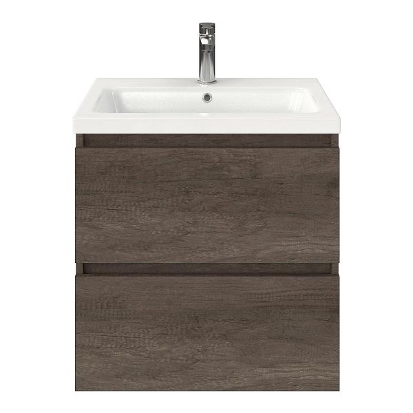 Elena badmeubel 60 cm olm donker grijs