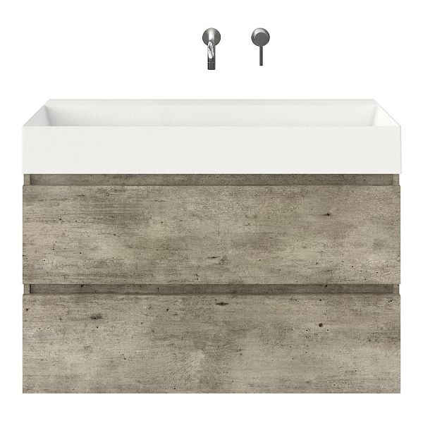 Elena badmeubel 100 cm steigerhout licht grijs