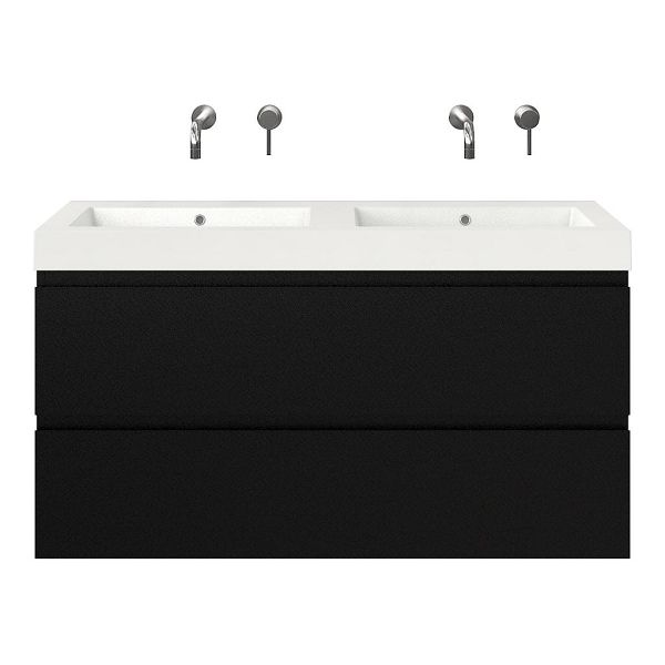 Fiore badmeubel 120 cm zwart mat