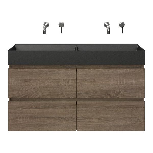Elena badmeubel 120 cm eiken donker