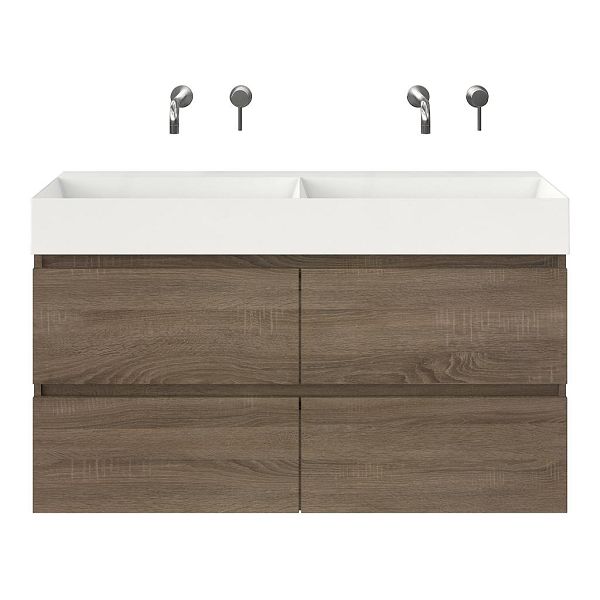 Elena badmeubel 120 cm eiken donker