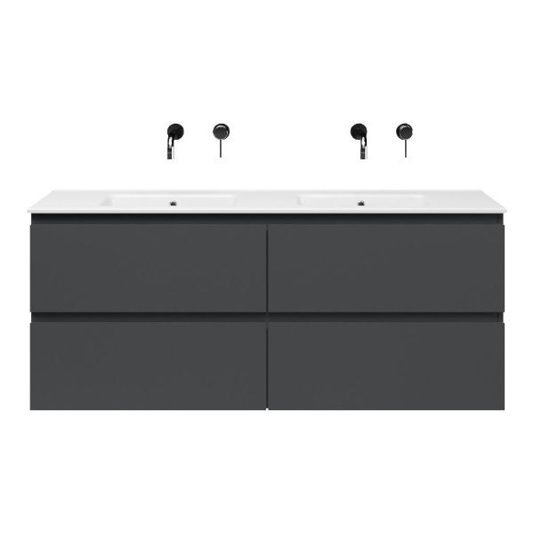 Gisella badmeubel 140 cm antraciet mat