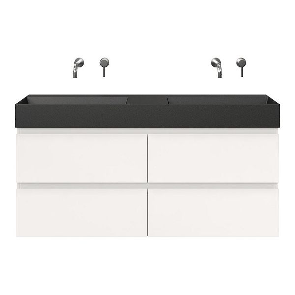 Gisella badmeubel 140 cm wit hoogglans