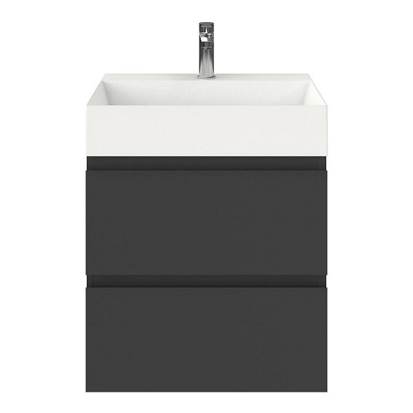 Gisella badmeubel 60 cm antraciet mat