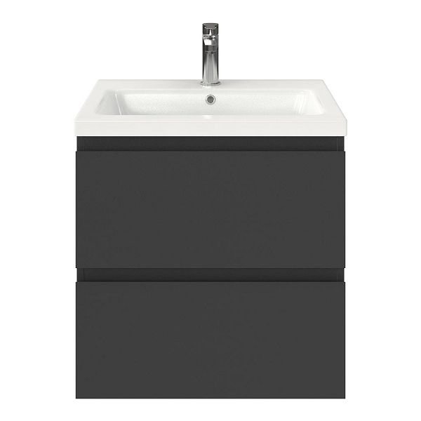 Gisella badmeubel 60 cm antraciet mat