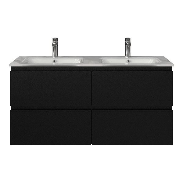 Gisella badmeubel 120 cm zwart mat
