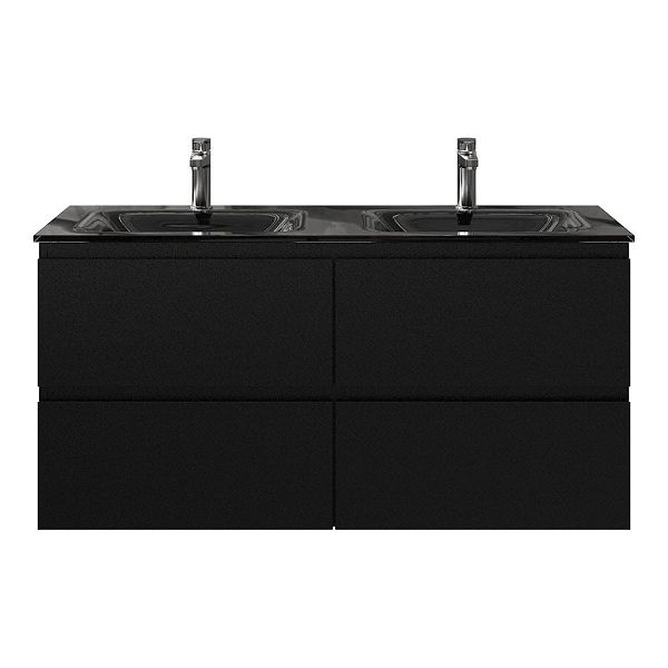 Gisella badmeubel 120 cm zwart mat