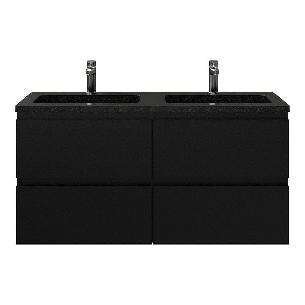 Gisella badmeubel 120 cm zwart mat