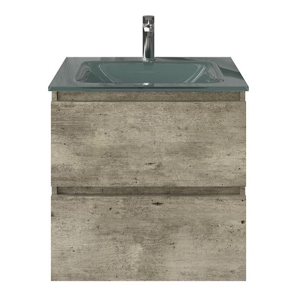 Elena badmeubel 60 cm steigerhout licht grijs