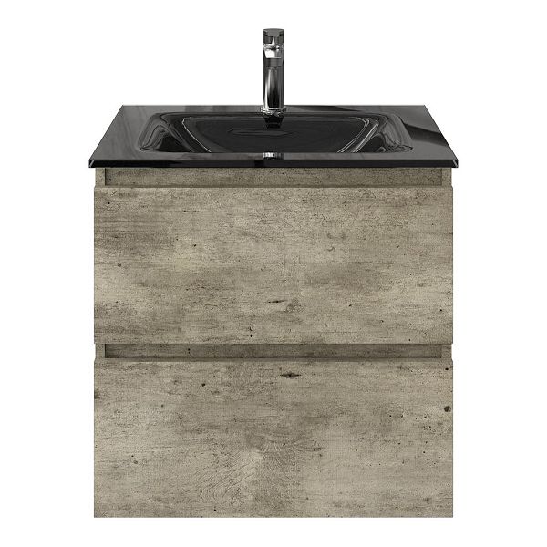 Elena badmeubel 60 cm steigerhout licht grijs