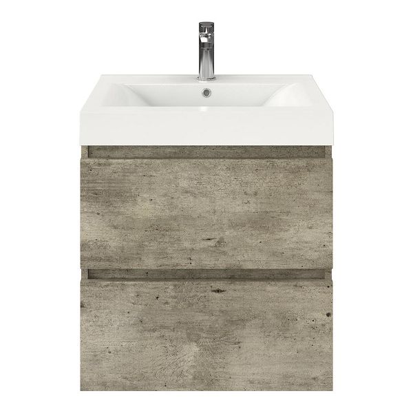 Elena badmeubel 60 cm steigerhout licht grijs