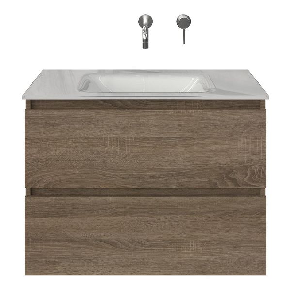 Elena badmeubel 80 cm eiken donker