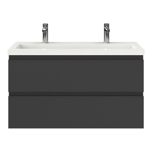 Secca badmeubel 100 cm antraciet mat