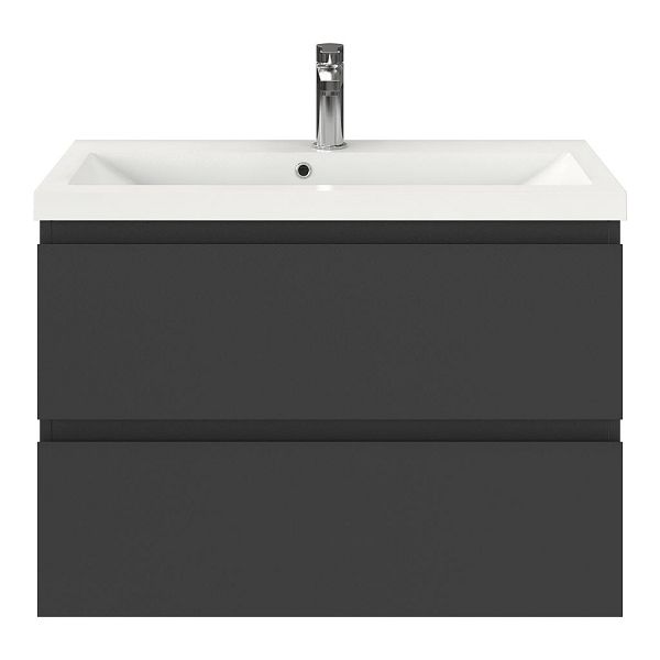 Secca badmeubel 80 cm antraciet mat
