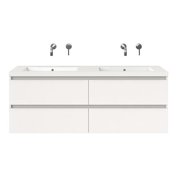 Gia badmeubel 140 cm wit hoogglans