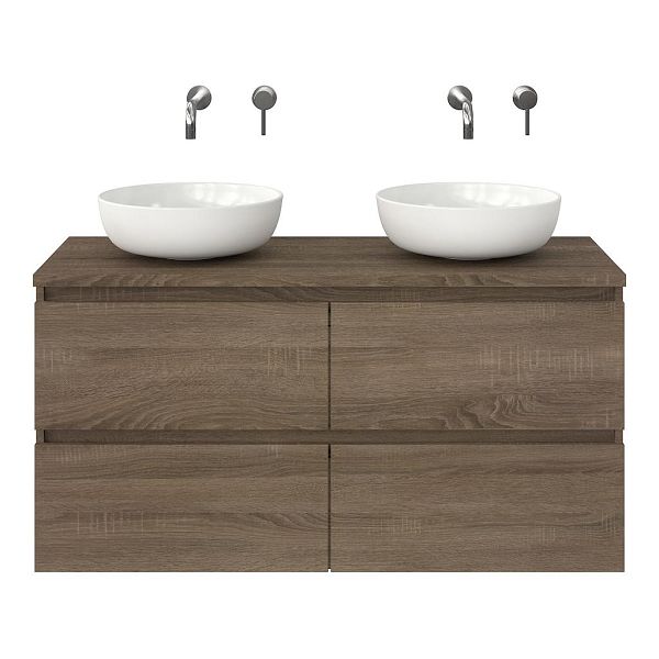 Elena badmeubel 120 cm eiken donker